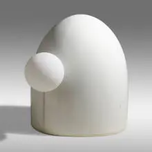 Ken Smith, Custom illuminated outdoor sculpture, 2011, fiberglass, milk glass