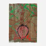 Untitled (Ikebana) by Dale Chihuly, acrylic and metallic paint on paper, sold May 2021