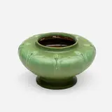 Ruth Erickson for Grueby Faience Company, Rare vase with leaves and buds