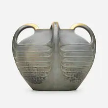 Paul Dachsel, Large Amphora vase, c. 1900, glazed and gilt earthenware