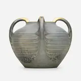 Paul Dachsel, Large Amphora vase, c. 1900, glazed and gilt earthenware