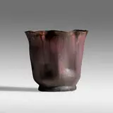 Vase by George E. Ohr, 1898-1910, glazed earthenware, sold May 2021