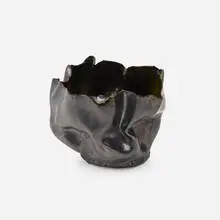 Vase by George E. Ohr, 1898-1910, glazed earthenware, sold May 2021
