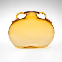 Vittorio Zecchin, Soffiato vase, model 5457, 1925-26, soffiato glass with applied details