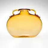 Soffiato vase, model 5457 by Vittorio Zecchin, 1925-26, soffiato glass with applied details, sold Feb 2025