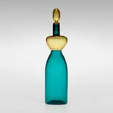 Gio Ponti, Bottle with stopper, 1948 / 1986, incalmo glass