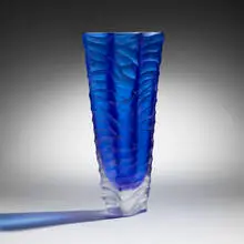 Massimo Micheluzzi, Vase, 2001, carved glass