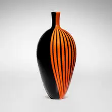 Lino Tagliapietra, Giano vase, 1991, internally decorated glass