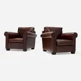 André Arbus, Lounge chairs, pair