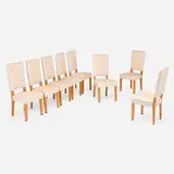 attribution Jacques Adnet, Dining chairs, set of eight