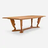 Louis Sue, Dining table, c. 1950, oak
