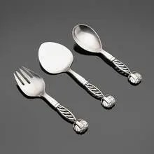 Serving set, model 83 by Georg Jensen, sterling silver, sold Jan 2025