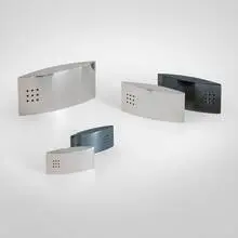 Gilles Derain, Tabletop set, 1987, stainless steel