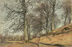 Janus la Cour, Frühlingsbeginn, um 1900, Öl auf Leinwand