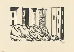 Berlin by Werner Heldt, 1949, Original-Kartonmappe mit 7 Lithographien, jeweils auf Papier, davon eine auf dem Umschlag, sold Jun 2016