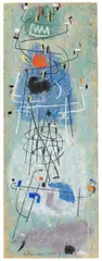 Ohne Titel by Max Ackermann, 1953, Pastell, Bleistift und Deckweiß auf Bütten, sold Jun 2016