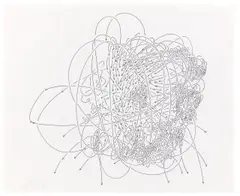 #11 by Jorinde Voigt, 2006, Tinte auf Papier, sold Nov 2015