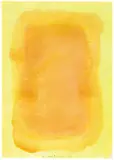Gotthard Graubner, Ohne Titel, 2002, Aquarell auf Velin