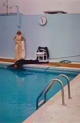 Helmut Newton, Mord im Schwimmbad, 1975, 5 Vintages. C-Prints. Kodak-Papier