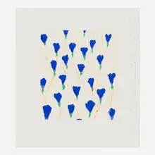Donald Sultan, Wallflower 19 (from the Wallflowers portfolio), 2008, screenprint in colors