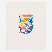 Sam Francis, Untitled (SFE-044), 1987, etching and aquatint in colors on BFK Rives