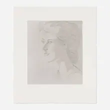 Alex Katz, Annabel (from the Give Me Tomorrow portfolio), 1984, etching and aquatint on Hahnemüle
