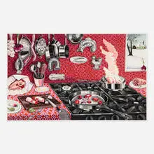 Nikki Maloof, The Red Interior (View From My Studio), 2021, archival pigment print