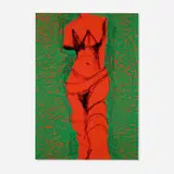 Jim Dine, Nine Views of Winter (2), 1985, woodcut in colors on Arches Buff