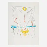 Salvador Dalí, Philosopher Crushed by the Cosmos (from the Conquest of Cosmos portfolio), 1974, etching with pochoir in colors and embossing on BFK Rives