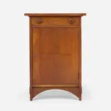 Smoker's cabinet, model 89 by Gustav Stickley, c. 1910, oak, sold May 2021