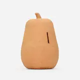 Pear novelty bank by George E. Ohr, 1897-1900, bisque earthenware, sold May 2021