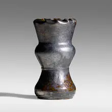 Vase by George E. Ohr, 1898-1910, bisque earthenware, sold May 2021