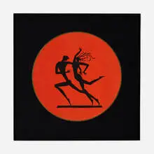 Dancers in the Moonlight by Wilhelm Hunt Diederich, paper collage, paper cutout, sold May 2021