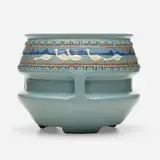 Frederick Hurten Rhead for Roseville Pottery, Jardinière with geese