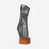 Bassarab, Untitled (Female torso), 1972, lead over resin, oak