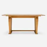 Jean Pascaud, Console table, c. 1935, stone, carved oak