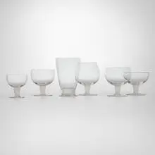 Bambou glassware by René Lalique, glass, sold Jan 2025