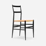 Gio Ponti, Superleggera chair, 1957, lacquered wood, cane