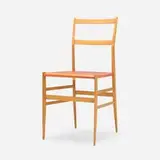 Gio Ponti, Superleggera chair, 1957, ash, vinyl