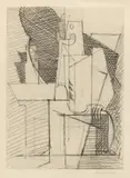 Louis Marcoussis, Personnage accoudé à un guéridon