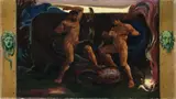 Friedrich Ernst Wolfrom, Herakles und Iolalos im Kampf mit der Hydra, 1899, Öl auf Leinwand