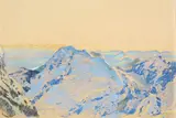 Emil Orlík, Wendelstein, 1915, Pastell auf braunem Papier