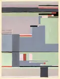Gunta Stölzl, Teppichentwurf, Um 1926, Gouache über Bleistift auf Karton