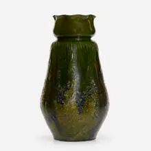 Thorvald Bindesbøll, Vase, 1895, glazed earthenware