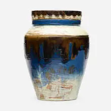 Thorvald Bindesbøll, Vase, 1901, glazed earthenware
