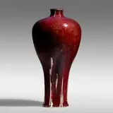 Ernest Chaplet, Vase, c. 1895, oxblood glazed porcelain