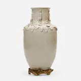 Jean-Michel Cazin, Vase, 1899, glazed stoneware, gilt bronze