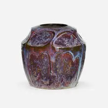Vase by Raoul Lachenal, c. 1901, glazed stoneware, sold May 2021