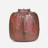 Raoul Lachenal, Vase, c. 1900, oxblood glazed stoneware
