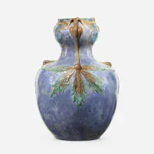 Vase by Robalbhen, c. 1900, glazed stoneware, sold May 2021